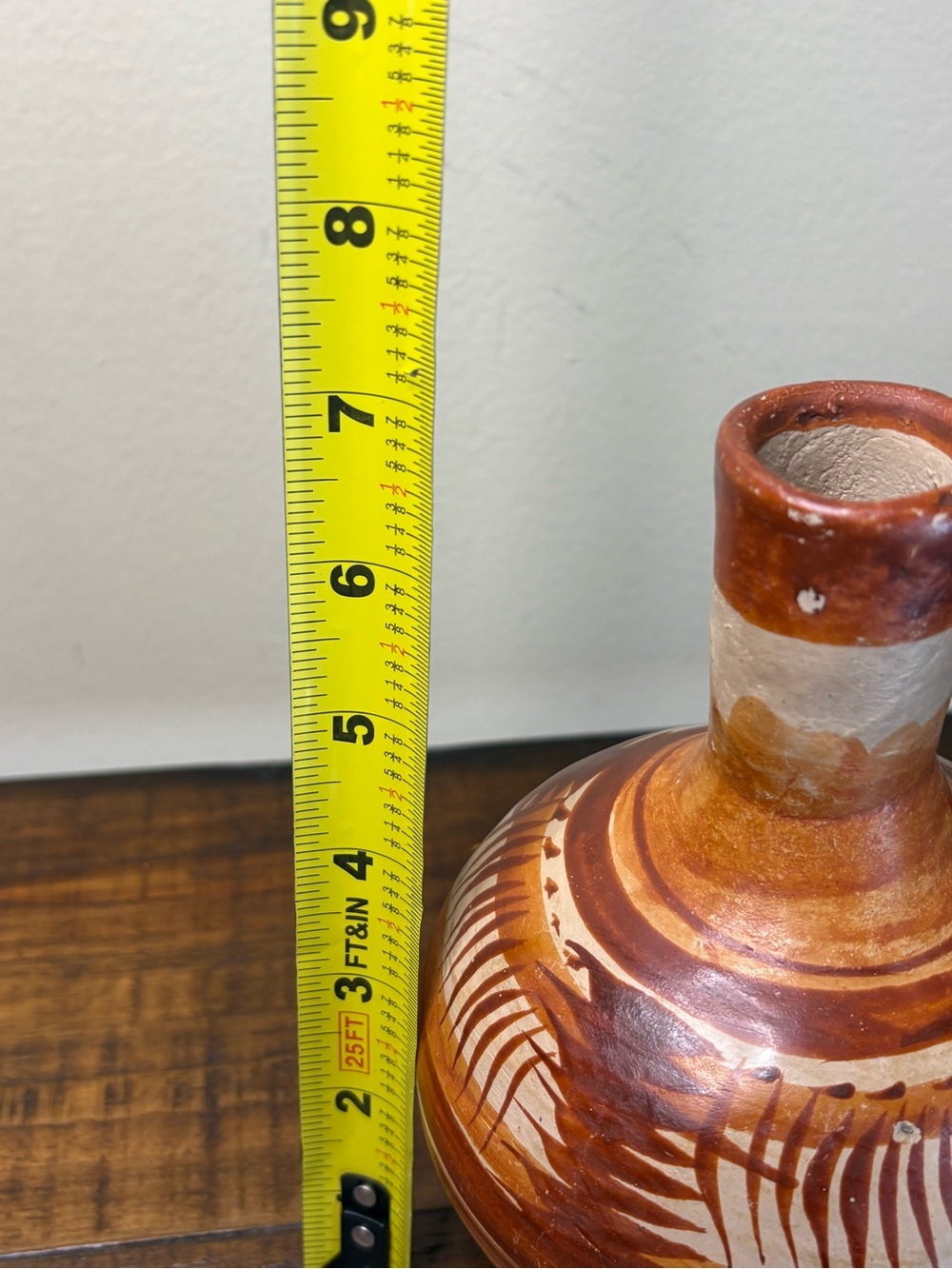 Vintage Mexican Pottery Jug Hand Crafted In Tonala - Picture 6 of 8